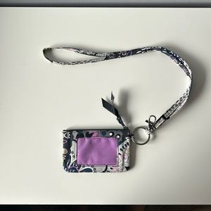 Vera Bradley lanyard wallet